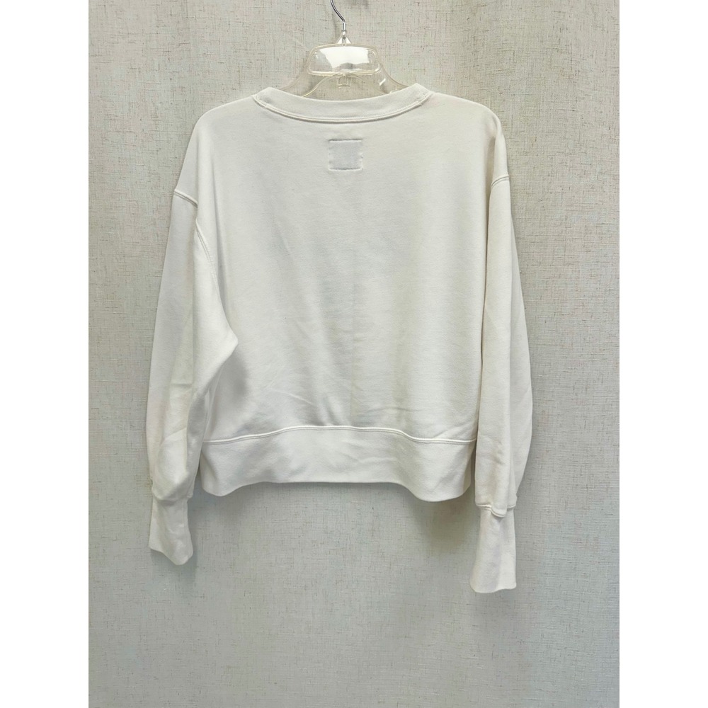Abercrombie & Fitch Sweatshirt Size Large White Le Jardin Paris Graphic Pullover - Picture 11 of 14